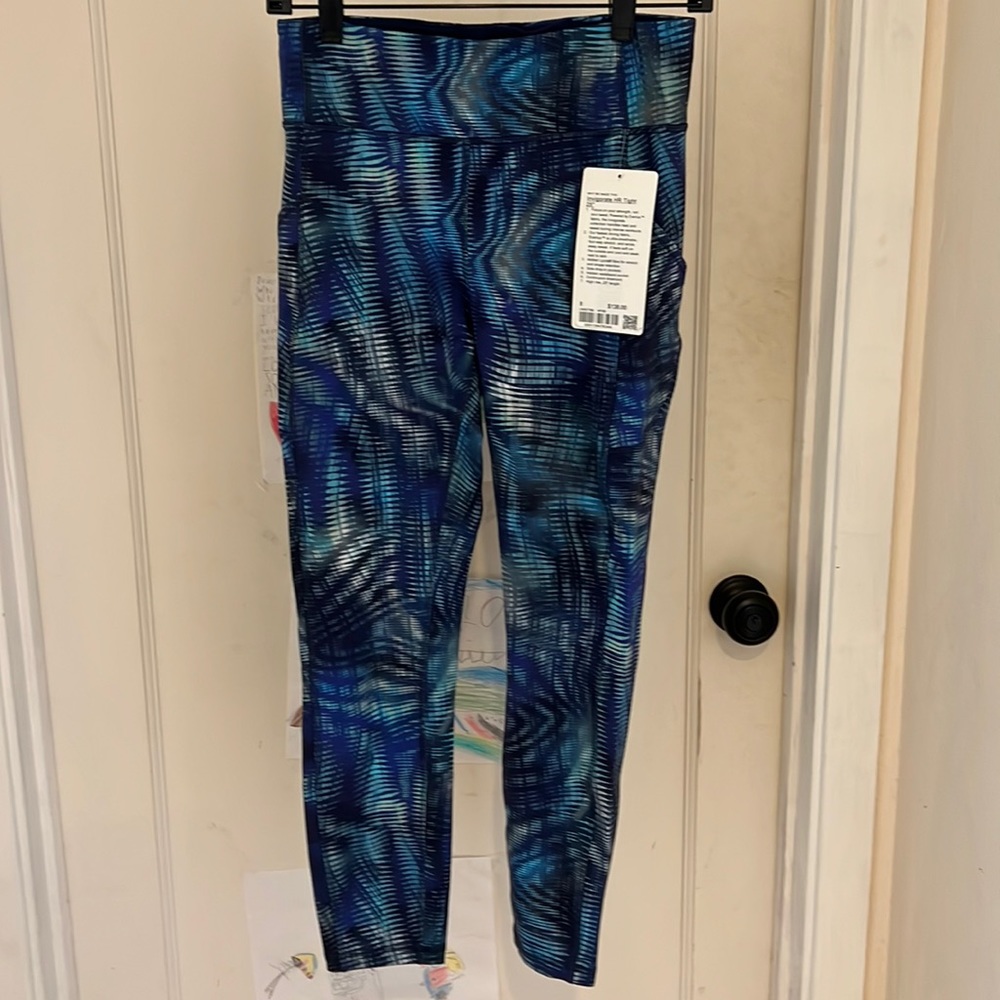 lululemon athletica Blue Patterned Leggings